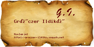 Gráczer Ildikó névjegykártya