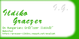 ildiko graczer business card